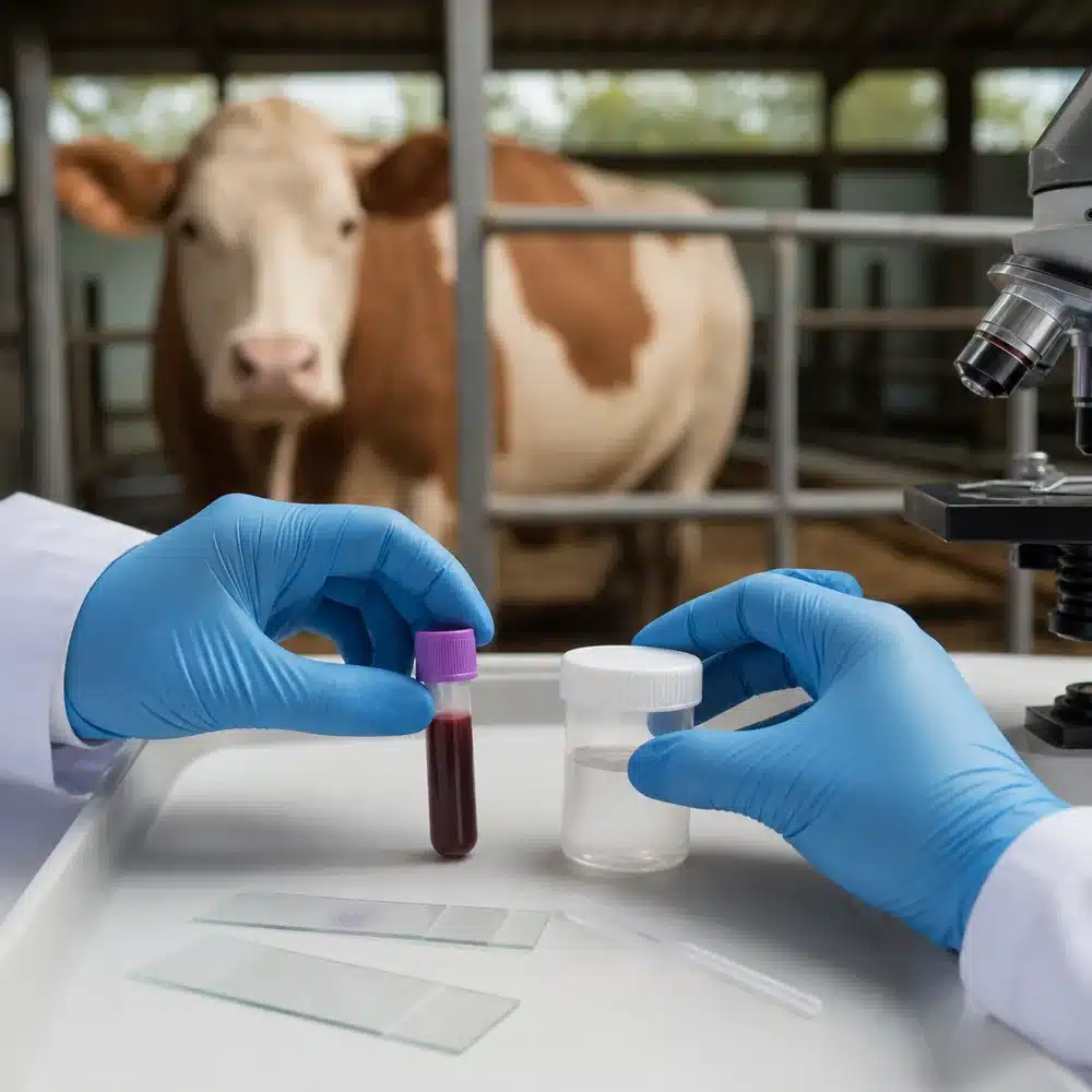 Sampel pemeriksaan laboratorium sapi